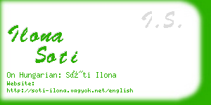 ilona soti business card